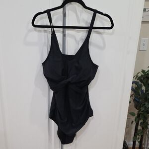 Black One-Piece Swimsuit